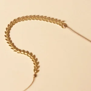 Collar fino hojas