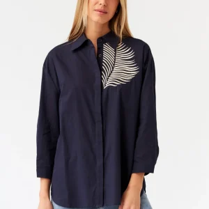 Camisa bordado palmera