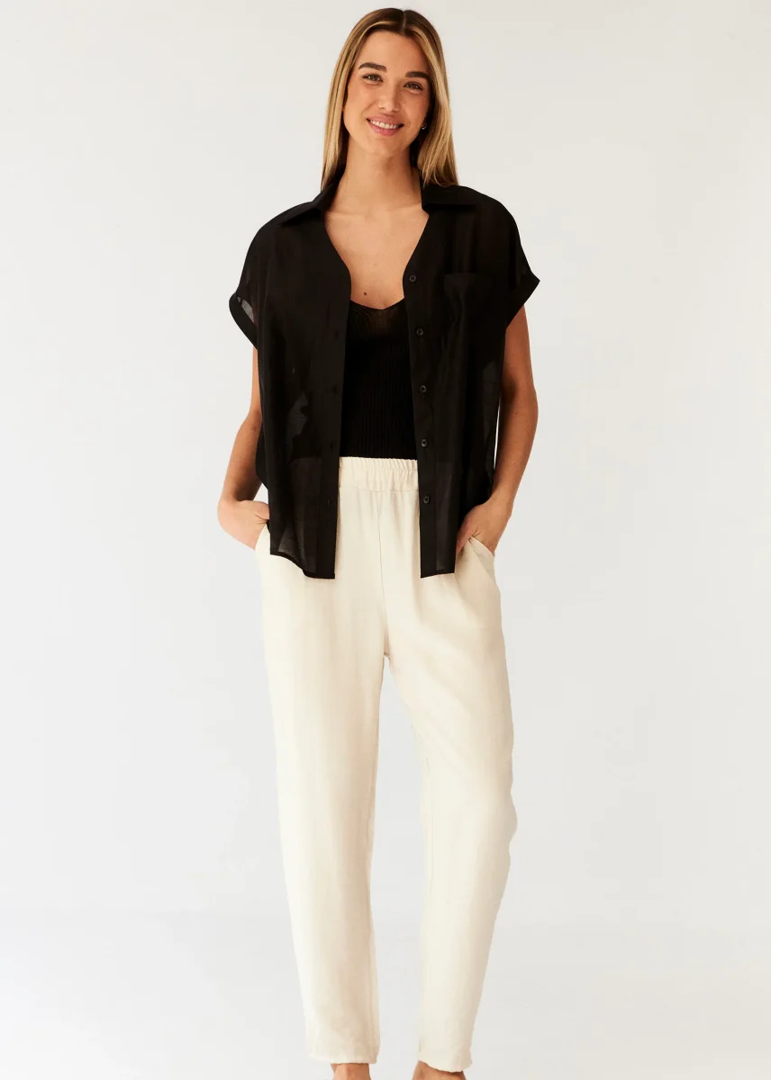 Camisa organza bolsillo - Imagen 3