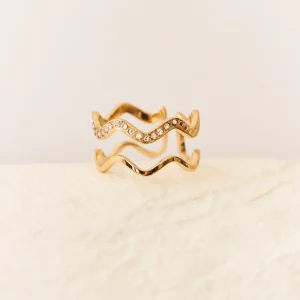Anillo doble ondas