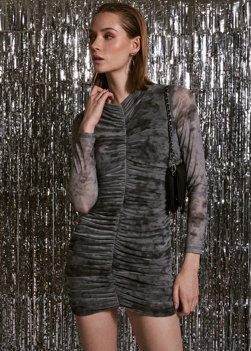 Vestido frunces tul - Imagen 2