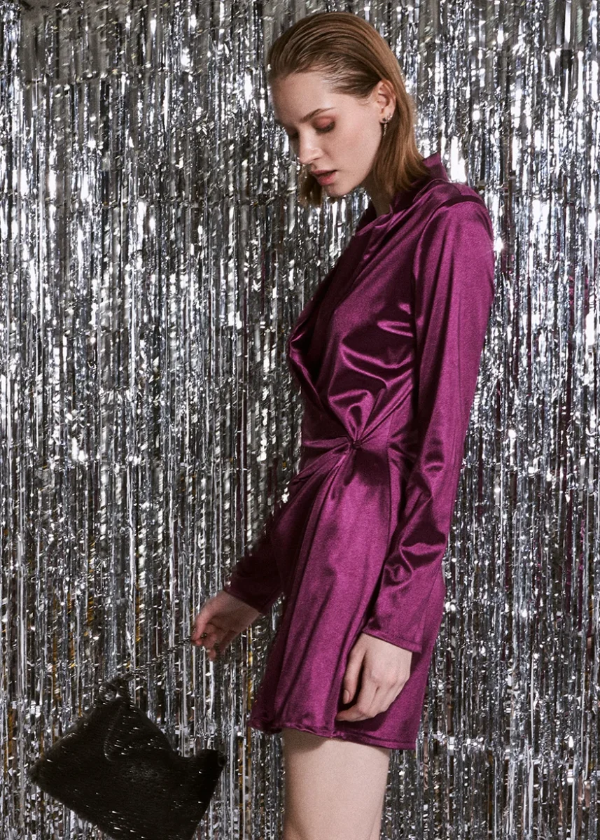 Vestido satinado - Imagen 4