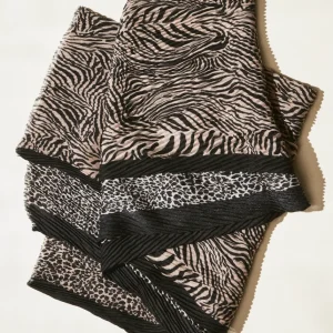 Pañuelo leopardo plisado