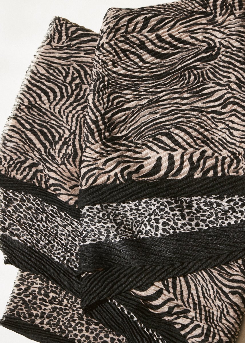 Pañuelo leopardo plisado - Imagen 5