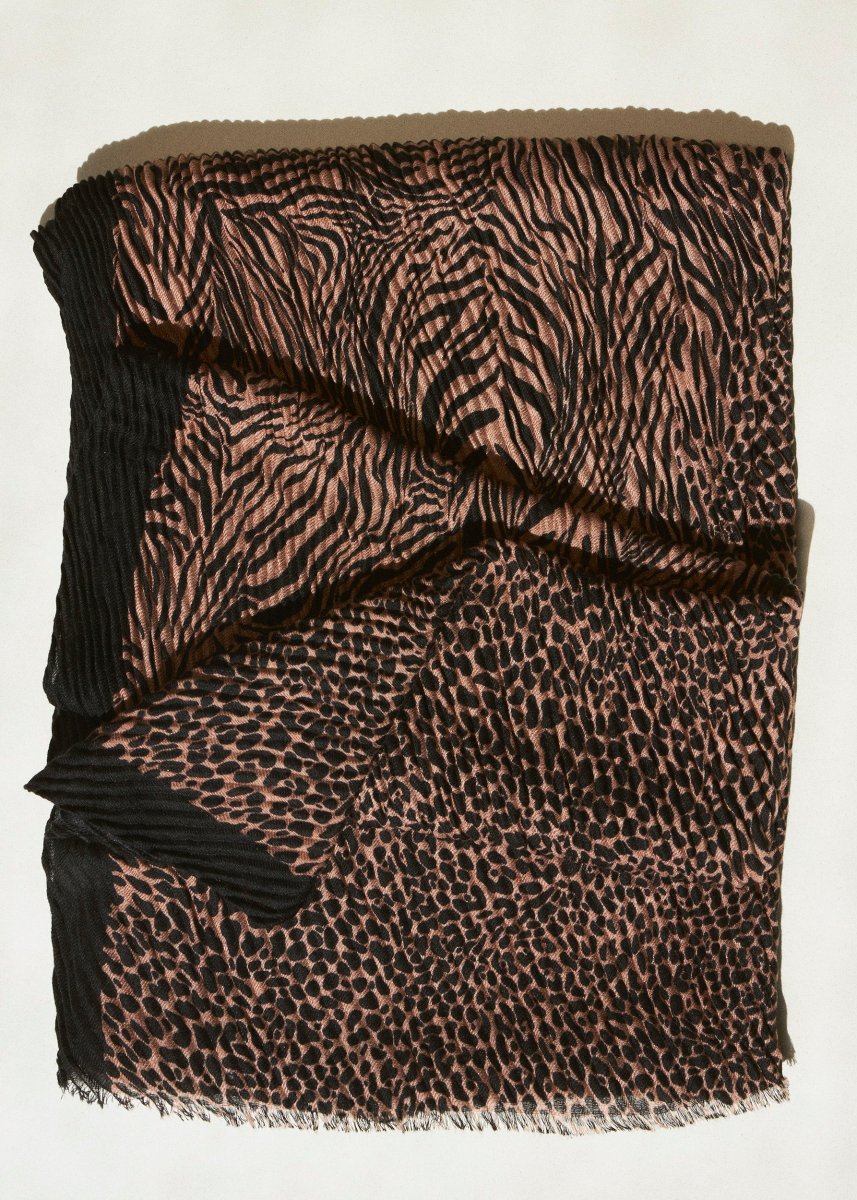 Pañuelo leopardo plisado - Imagen 9