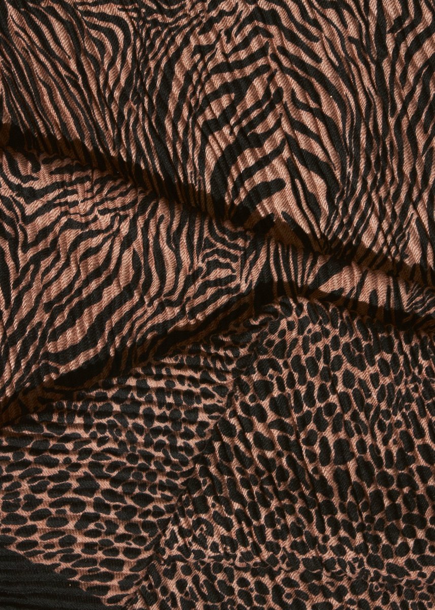 Pañuelo leopardo plisado - Imagen 8