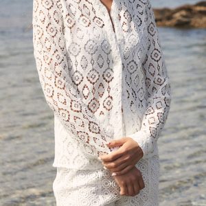 Camisa guipur