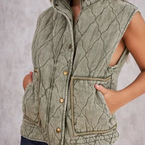 Chaleco denim acolchado