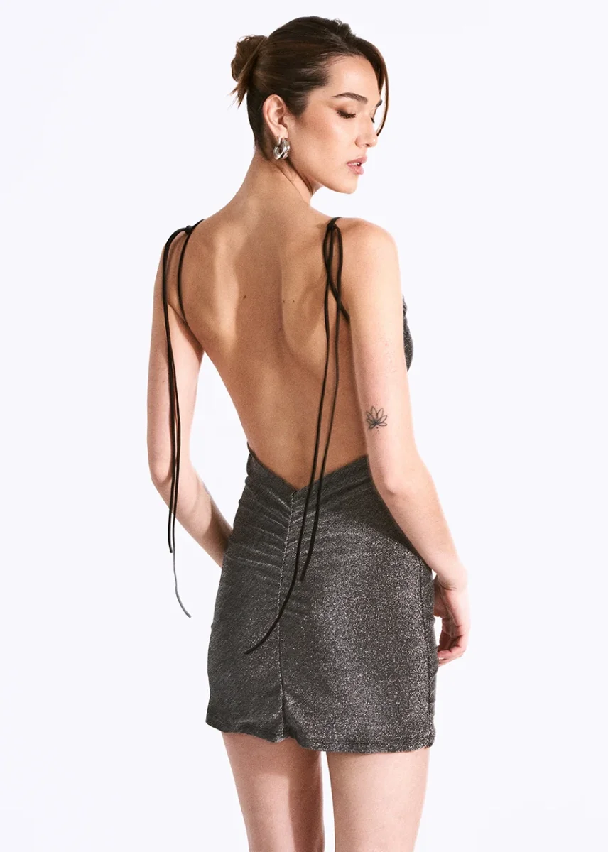 Vestido lurex tirantes - Imagen 7