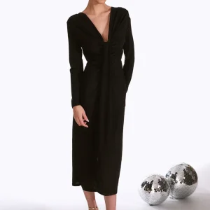 Vestido lurex largo