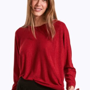 Camiseta lúrex detalle nudo