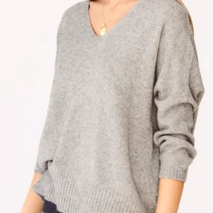Jersey sin costuras cuello punta