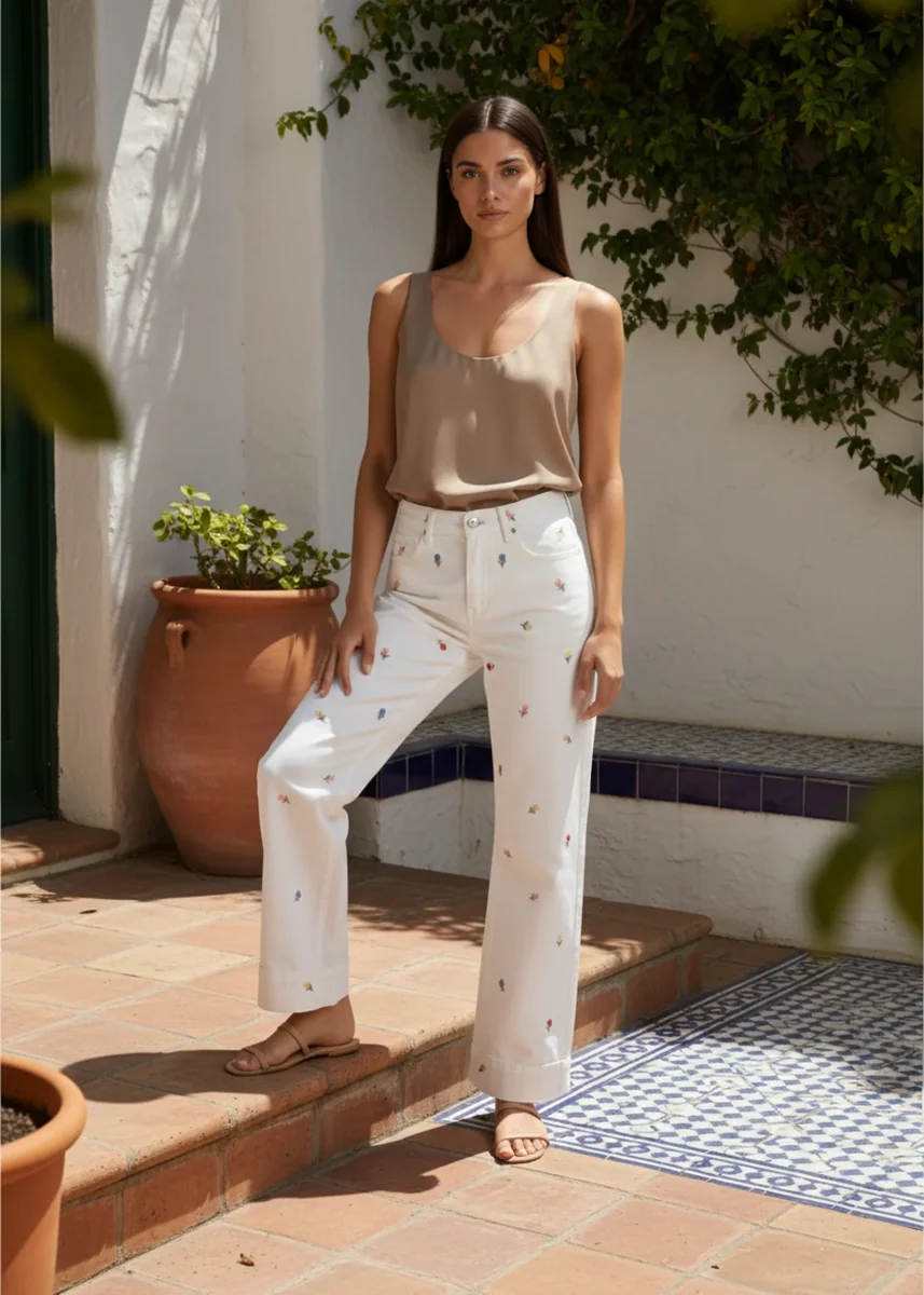 Jeans bordados