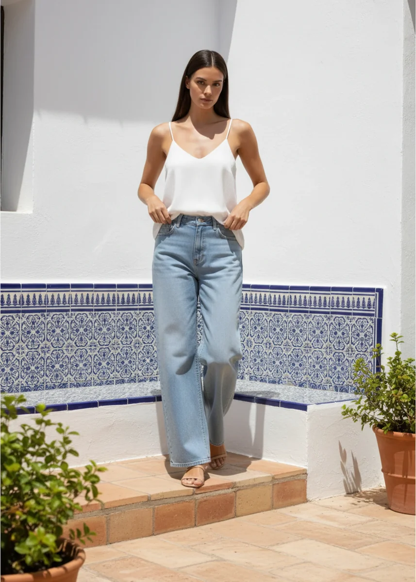 Jeans anchos