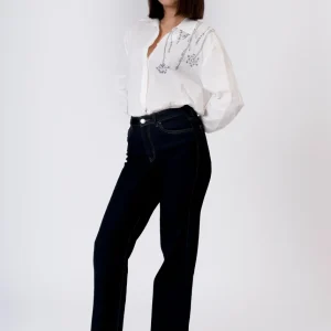Camisa bordado floral