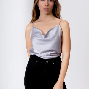 Top satinado tirantes
