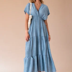 Vestido Acque volantes largo