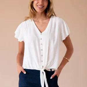 Blusa textura nudo