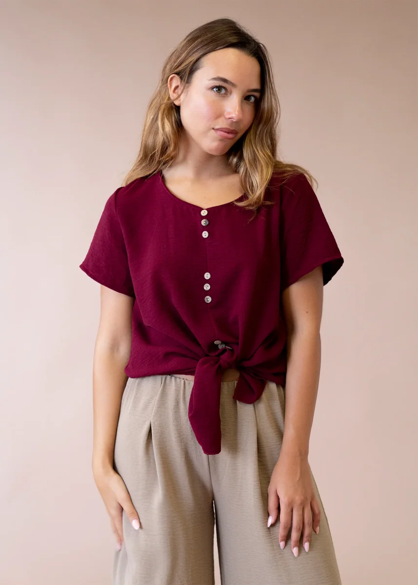 Blusa botones fluida - Imagen 2