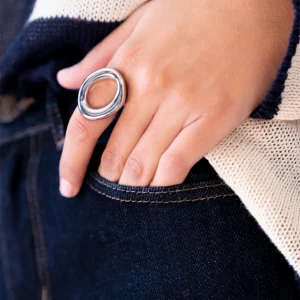 Anillo óvalo redondeado