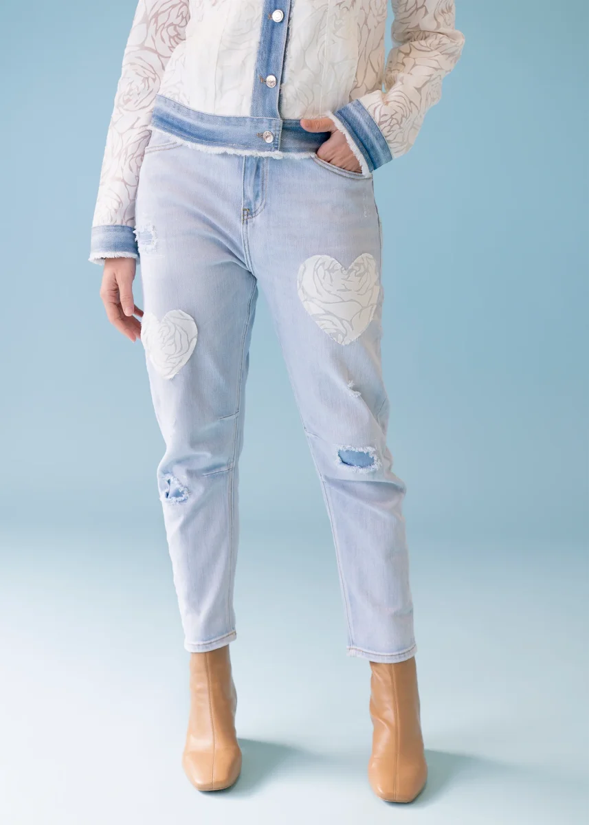 Jeans corazón devoré - Imagen 2