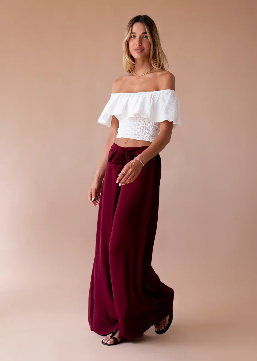 Pantalones fluidos lazo - Imagen 3
