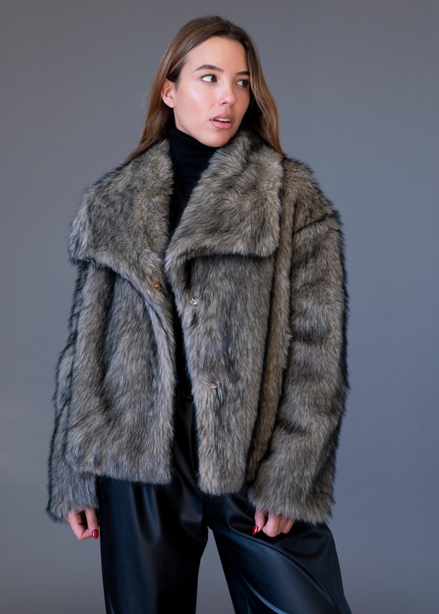 Chaqueta efecto pelo - Imagen 2
