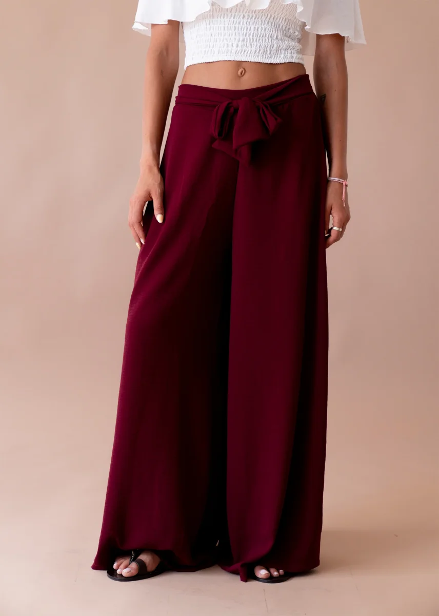 Pantalones fluidos lazo - Imagen 2