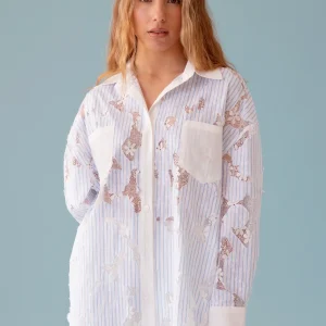 Camisa rayas blonda