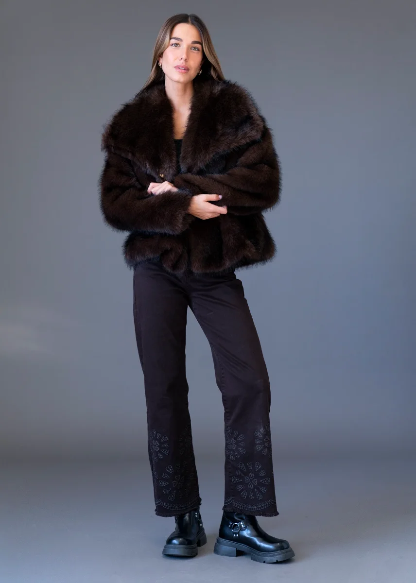 Chaqueta efecto pelo - Imagen 5