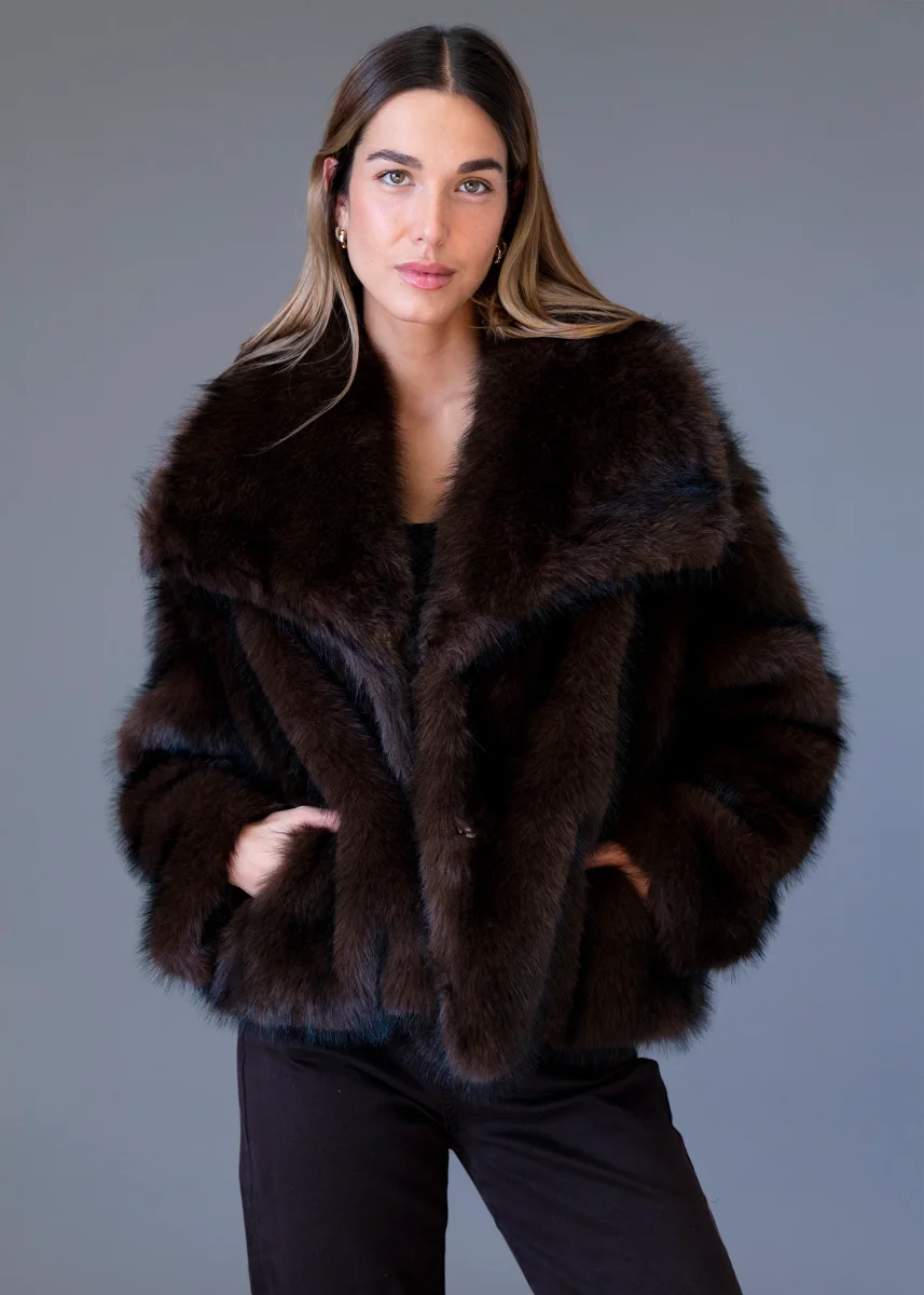 Chaqueta efecto pelo - Imagen 4