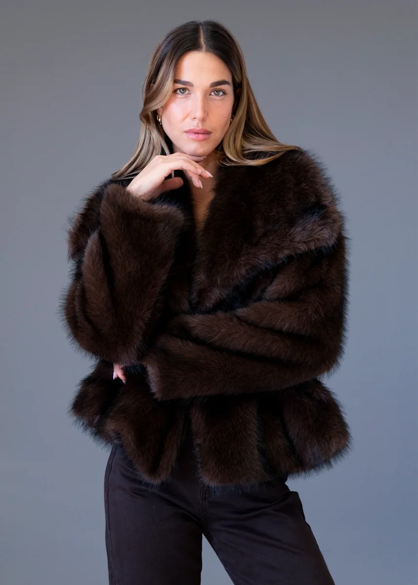 Chaqueta efecto pelo - Imagen 6