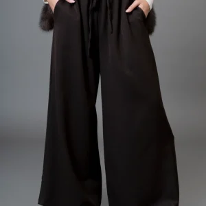Pantalones sarga palazzo