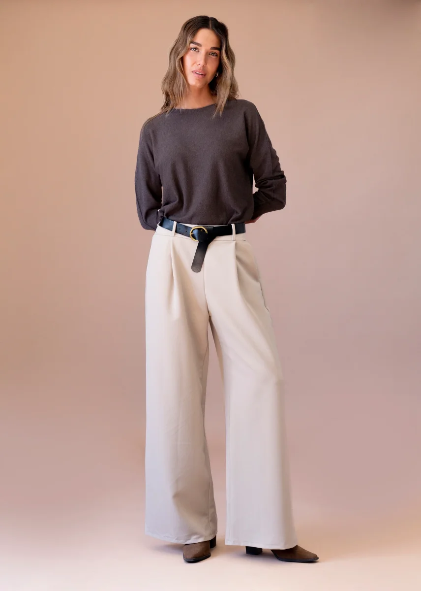 Pantalones sarga anchos