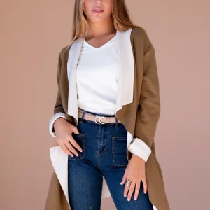 Chaqueta asimétrica punto