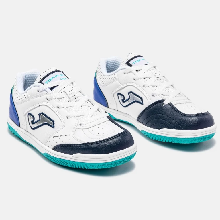 ZAPATILLA JOMA TOP FLEX JR 2632 BLANCO INDOOR - Imagen 3