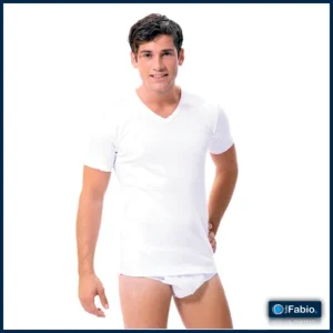 FABIO 8215 Camiseta Térmica Manga Corta Cuello de Pico