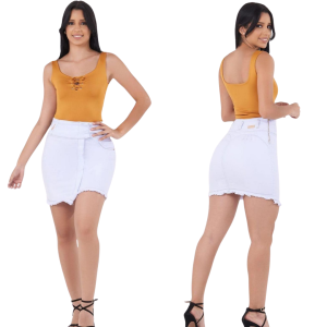 Falda jeans Blanca