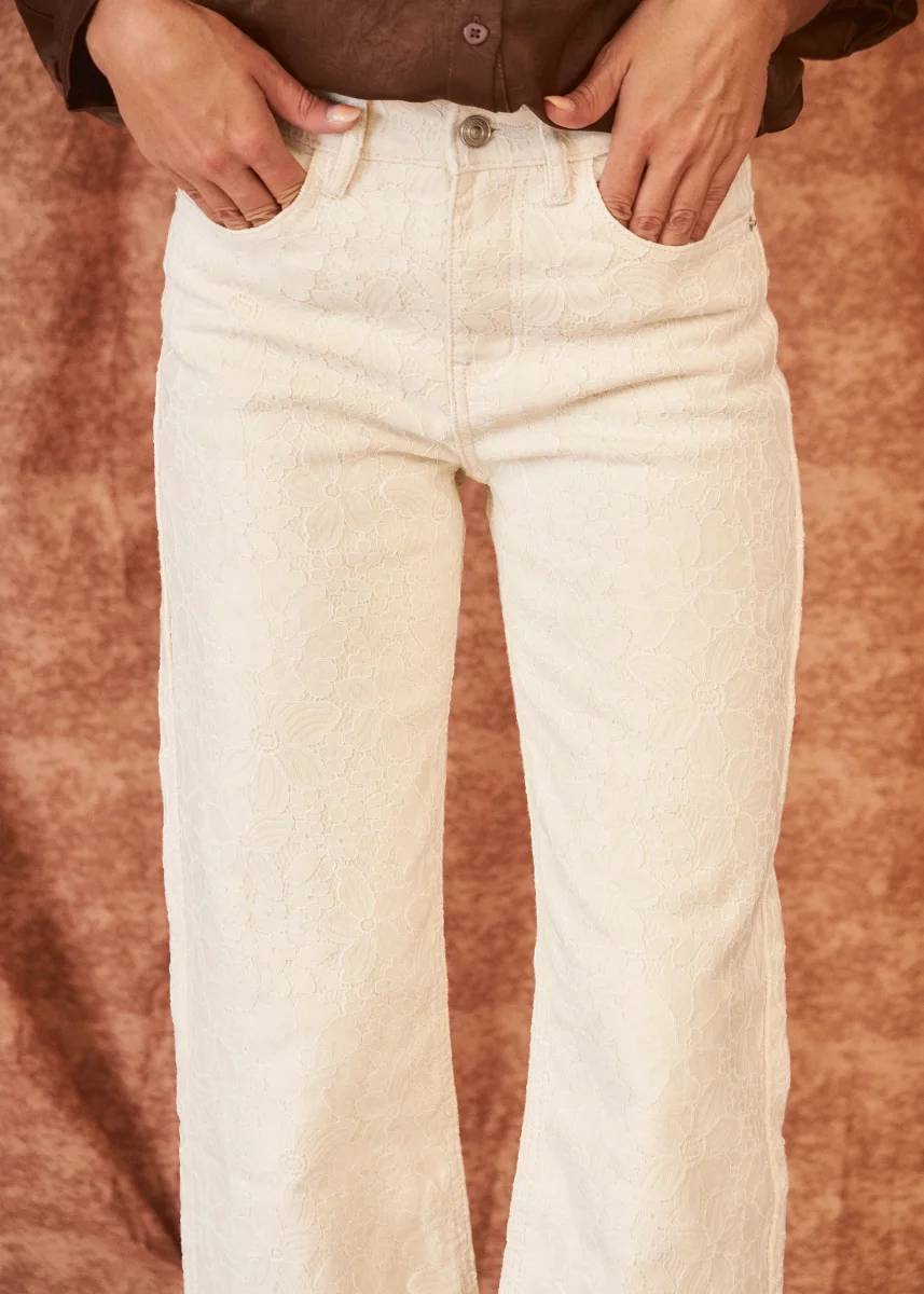 Jeans straight brocados - Imagen 4