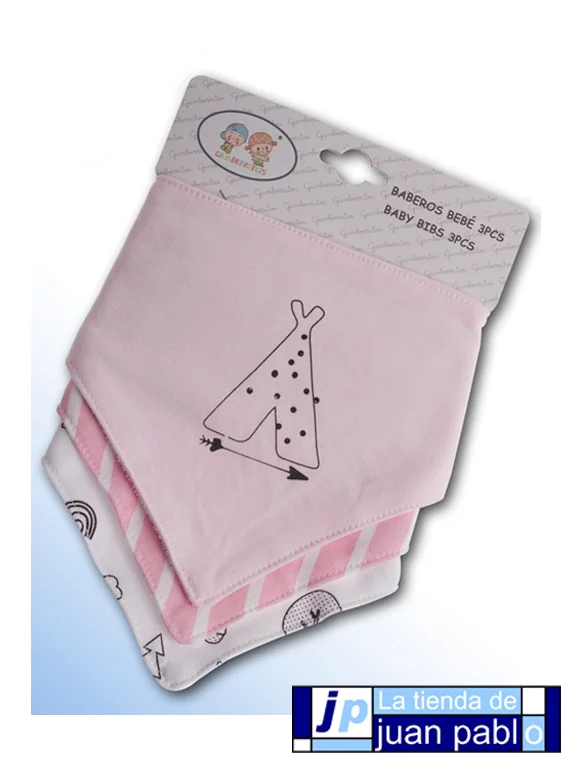 GAMBERRITOS 10469 Juego de 3 Baberos Tipo Bandana - Imagen 3