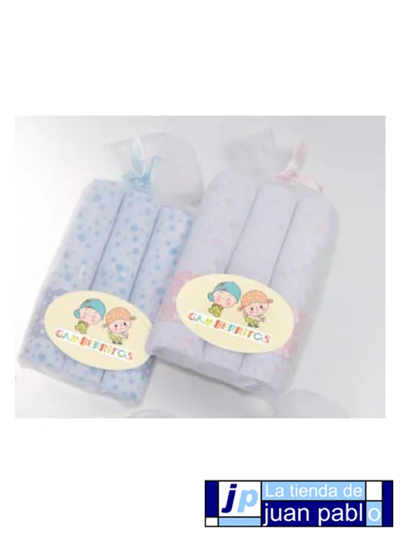GAMBERRITOS Gasas Estampadas Pack 3 Unidades - Imagen 2