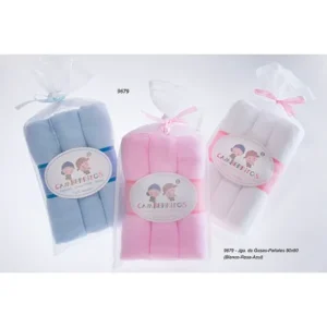 GAMBERRITOS Gasas Lisas Pack 3 Unidades