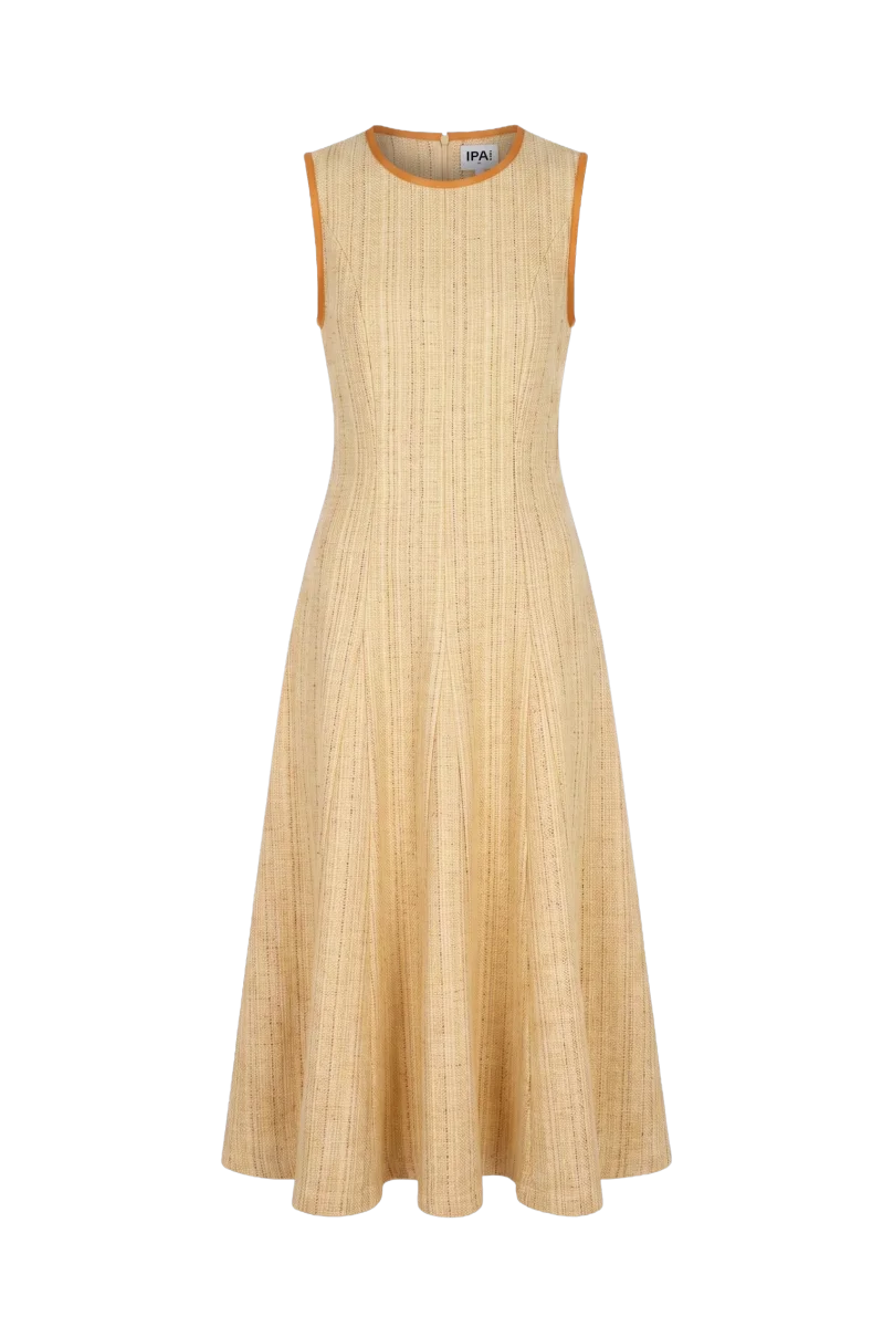 Vestido Tramonto Tweed Naranja - Imagen 8