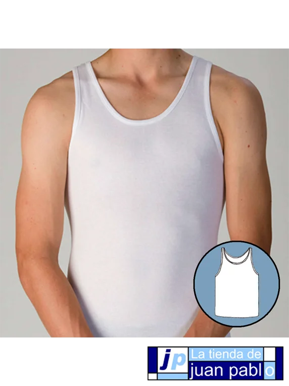 GIL MAS 1291 Camiseta Caballero Tirante Ancho - Imagen 2
