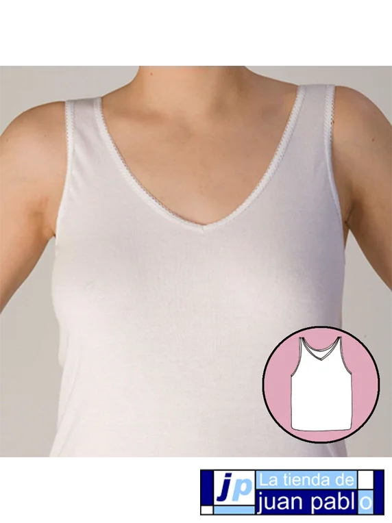 GIL MAS 2953 Camiseta Señora Tirante Ancho