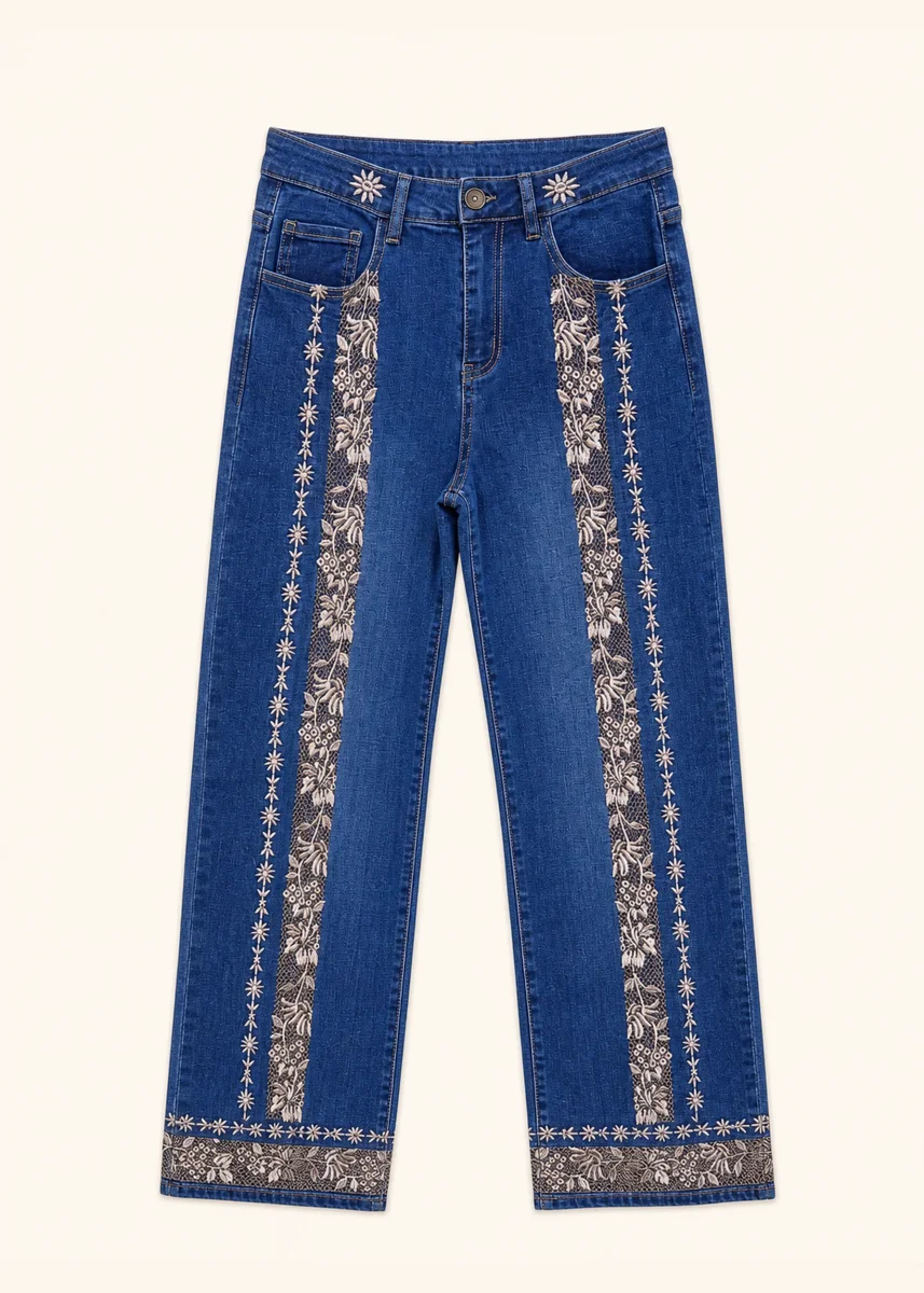 Jeans bordados - Imagen 3