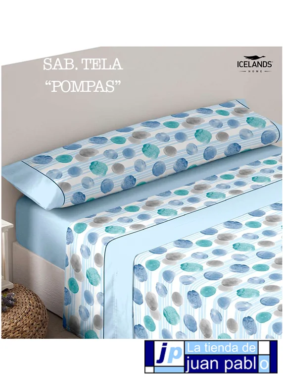 ICELANDS Juego de Sábanas de Tela