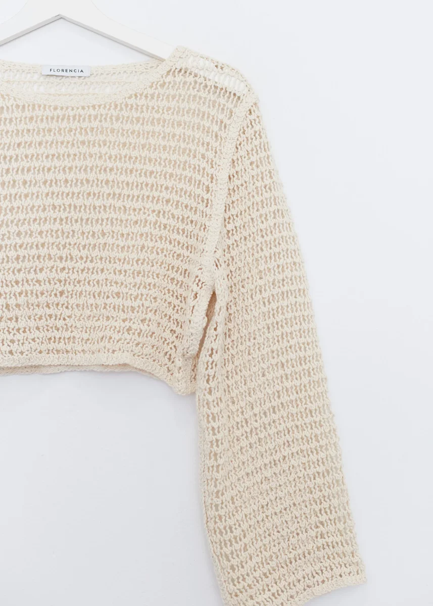 Jersey crop crochet - Imagen 9