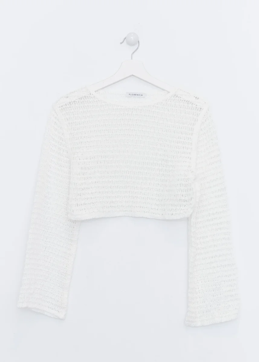 Jersey crop crochet - Imagen 4