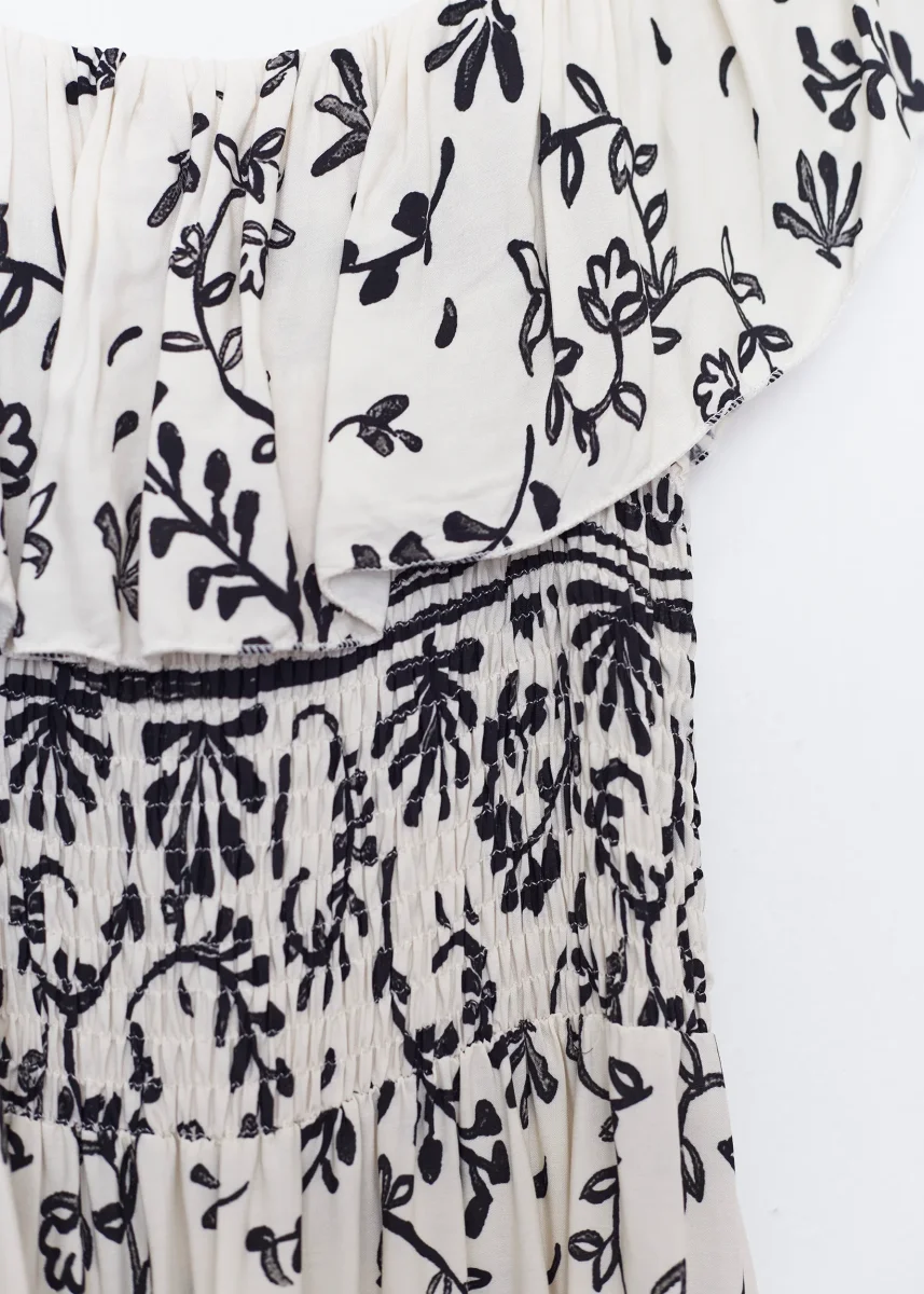 Vestido fruncido ramas - Imagen 9